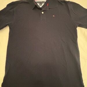 Tommy Hilfiger Boy Short Sleeve The Iconic Polo Shirt Navy Blue LG 16-18
